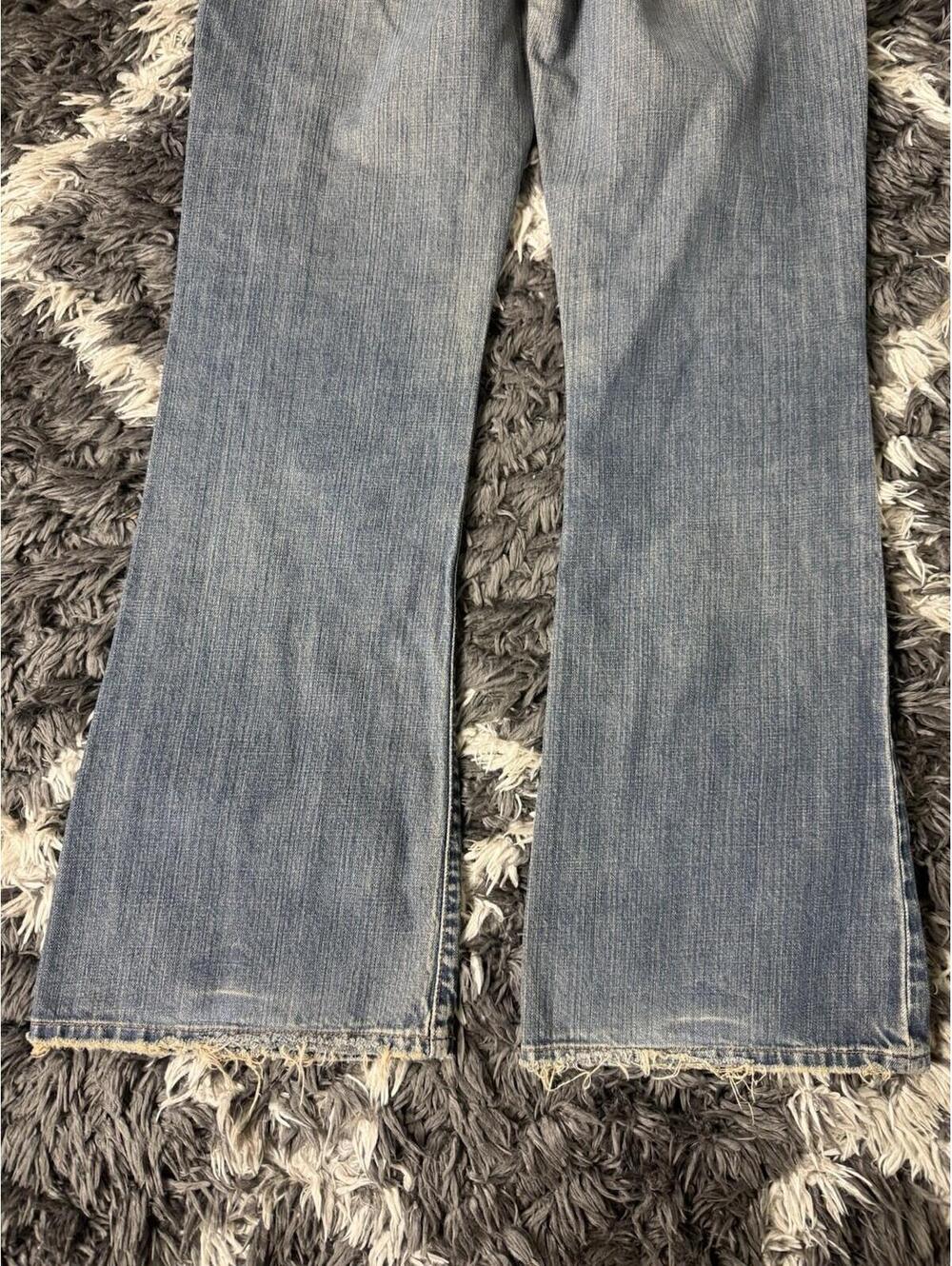 Vintage Abercrombie & Fitch Jeans Womens 8R Flare Bootcut Blue Denim 34x33 - Picture 3 of 13